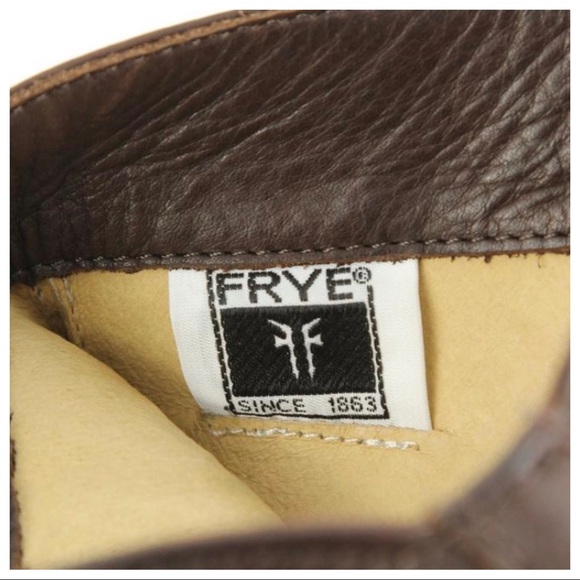 FRYE BUCKLE EQUESTRIAN BROWN RIDING BOOT - Picture 4 of 6